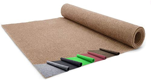 Madeinnature - Moquette d’extérieur - Imitation gazon synthétique en rouleau pas cher - Tapis de sol extérieur pour terrasse, balcon, … dimensions et couleurs au choix (3x2m Beige)