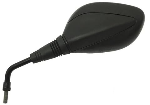 BCR Specchio sinistro moto. Specchietto retrovisore compatibile con KYMCO AGILITY R16 50cc/125cc/150cc/200cc. Accessori scooter. Specchietto moto nero. Specchietto scooter M8 1.25.