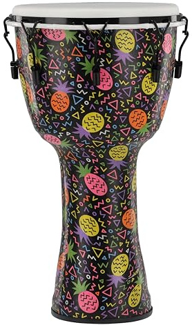 GEWA Liberty Djembé Mekaniskt stämd - Storlek (diameter): 14 (35,5 cm), höjd: 27 (68 cm) - Antal spännkrokar: 8 - Ananas