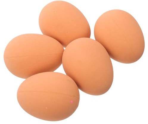 Abaodam 5pcs Bouncy Dog Egg Interactive Rubber Pet Balls for Small Puppies Indoor Enrichment Stop Boredom and Promote Exercise
