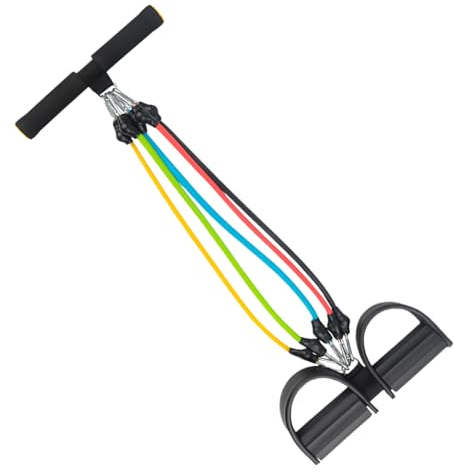 Pedal De Pie Banda De Resistencia - Equipo De Ejercicios para Abdominales,Banda Elástica Ajustable Antideslizante para Entrenamiento en Casa Fitness Estiramiento de Brazos Cintura Piernas