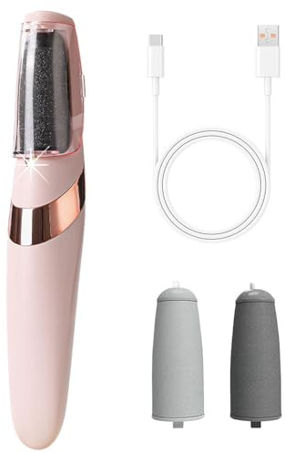 DMQ Electric Hard Skin Remover, Electric Foot File Callus Removers for Feet, USB Rechargeable Waterproof Pedicure Sets with LED Light for Removes Dry Cracked Heels, Calluses and Dead Skin