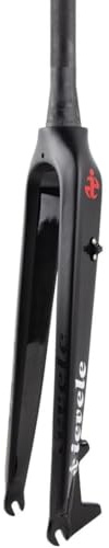 Kcolic Horquilla Rígida para Bicicleta Montaña 26 27.5 29 Fibra Carbono MTB Horquilla Freno Disco Horquillas Rígidas 1-1/2 Cónicas Sin Rosca Ultraligeras 9Mm QR Horquillas Duras D,29