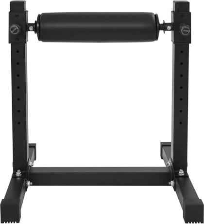 Soporte para sentadillas búlgaras, soporte para sentadillas con 9 alturas de rodillos ajustables, dispositivo de entrenamiento para sentadillas, entrenamiento de parte inferior del cuerpo