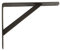 Amig - Regalwinkel Edelstahl Mod. 9 | Metallwinkel für Regale | Regalhalterung | Farbe Schwarz | Maße: 300 x 225 mm | Empfohlenes max Gewicht: 260 kg