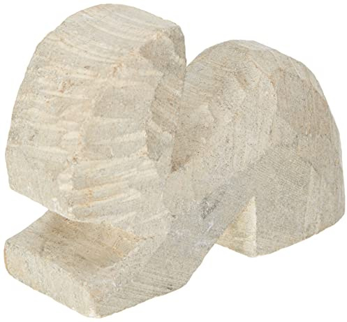 Honsell 79425 – täljstensämande kanin, färdig figur av bajsten, ca 10 cm stor, för bearbetning med rasp och fil, även perfekt för barn