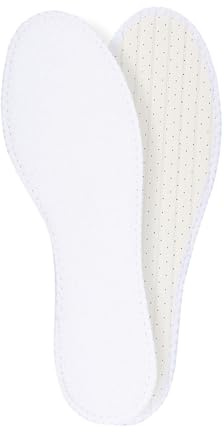 Foot Morning – Summer Barefoot Insoles – Fluffy Terry Cloth, Latex & Charcoal Odour Absorbing Shoe Inserts – Comfort Inserts for Men & Women – Hand-Washable Lemon-Scented Foot Odour Insoles (5 UK)