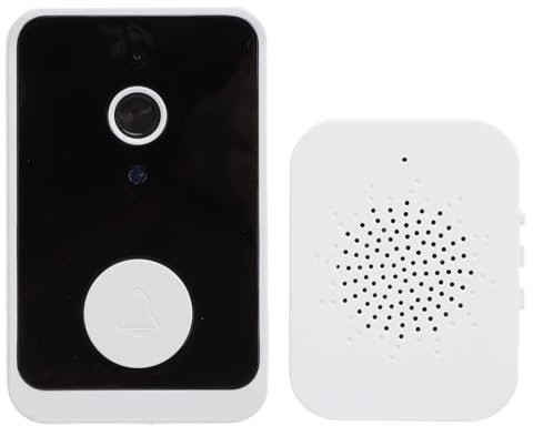 Yctze Telecamera Campanello WiFi 1080P con Visione Notturna, Audio Bidirezionale, Obiettivo Grandangolare, Campanello Video Intelligente, Archiviazione Supportata da APP Mobile