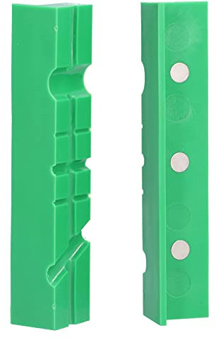 Coperture per Ganasce per Morsa Banco, Protezione Morbida Magnetica, Superficie Scanalata, Previene Danni Al Pezzo Morsetto per Morsa, Trapano a Colonna, Martello in Ottone,