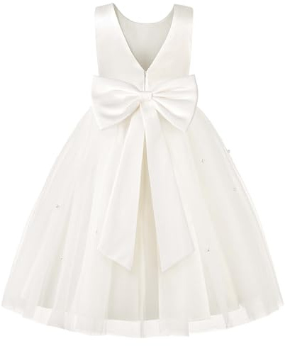 JerrisApparel Klänning blomsterflickor, ceremoni, bröllop, nattvardsgång, födelsedagsfest