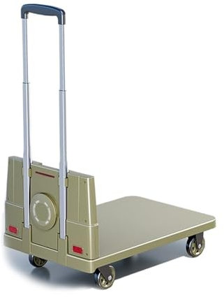 carretilla con plataforma Carro de transporte for el hogar, remolque de carga, vehículo portátil plegable, carrito de mano for objetos pesados para recoger entrega urgente carretilla de mano(Green,P