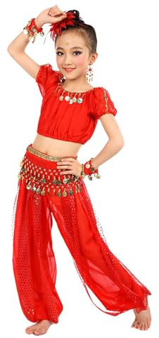 2025 – Costumes de danse orientale faits à la main pour enfants filles en tissu de danse du ventre pour adolescentes
