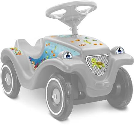 Finest Folia Juego de pegatinas compatibles con Big Bobby Car Classic Sticker para vehículo infantil, coche deslizante, coche de juego, lámina de diseño para niñas y niños R194 (01 animales marinos)