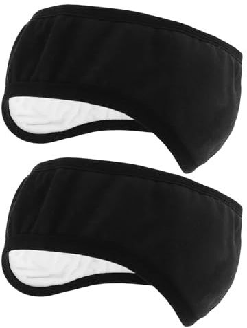 LOEFLIFA 2pcs Plush Sleep Ear Muffs Winter Ear Warmer Noise Cancelling Sleeping Earmuffs Men 2-in-1 Soundproof Earmuff Headband Noise Reduction for Windproof Travel Running