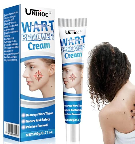 Crema Rimozione Estetica Verruche 20g, Supporto per il Miglioramento dell'Aspetto delle Verruche Comuni e dei Calli, Lozione Naturale per Piedi Mani e Corpo, Delicata sulla Pelle