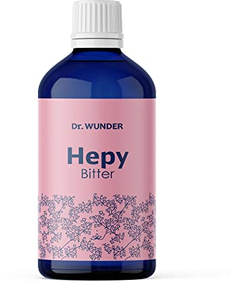 Dr. Wunder® Hepy-Bitter 100ml: Bittertropfen in BIO-Qualität aus Österreich | bewährter Bitterstoff-Komplex aus 20 speziellen Kräuter- und Gewürzextrakten | aromatisch feiner, abgerundeter Geschmack