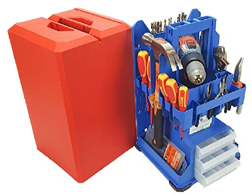 Posso Tbox 400 Posso Originalversion Werkzeugkasten – Blau-Rot