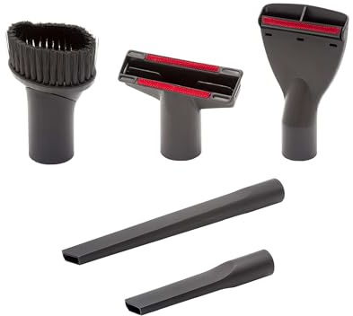 vhbw Staubsauger KFZ Düsen-Set (5-teilig) kompatibel mit Staubsauger mit 35mm Anschluss, z.B. von AEG, Miele, Vorwerk, Bosch UVM.