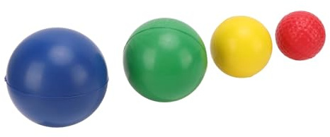 4st Handträningsboll Svamp Pianoträningsbollar med Olika Storlekar för Korrekt Fingersättningsutvidgning Av Handöppningen