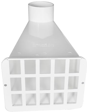 VILLCASE Rainwater Diverter Kit Downspout Diverter Side Mount Rain Collection System PVC Gutter Connectors