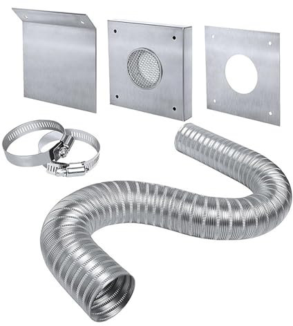 Improve Pellet Stove Combustion Efficiency with This Metal Ventilation Set Portable for Home and Business Environment