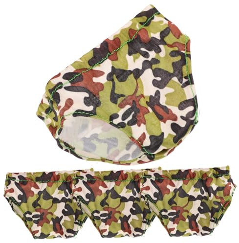 TOYANDONA 4 pièces Culottes pour Poupées Miniatures Léger sous-vêtements Ajustables pour Accessoires de Vêtements de Lot pour Jeu de Rôle Garçon Fille