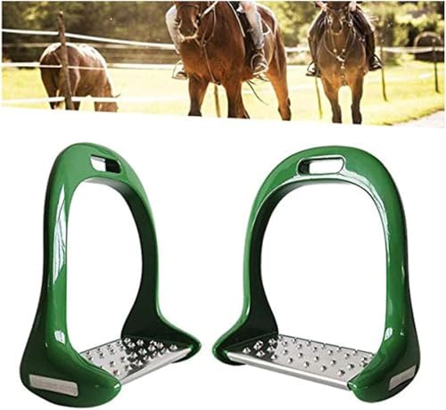 Stigbygel Ridutrustning, rostfritt stål legering halkfria ridpedaler för hästsadel, förtjockad design, bäst för ryttare och träning