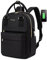 LOVEVOOK Rucksack Damen Klein, 14 Zoll Laptop Rucksack mit Laptopfach, Kleiner Wasserdicht Daypack Elegant Mini für Schule Uni Reise Arbeit, Schwarz
