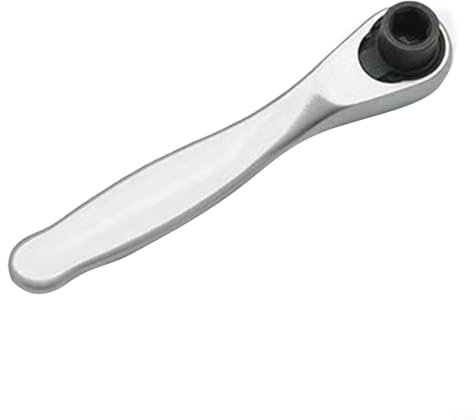 CWOQOCW Mini cricchetto reversibile con impugnatura morbida, 72 denti, chiave dinamometrica, testa quadrata da 1/4, cacciavite reversibile