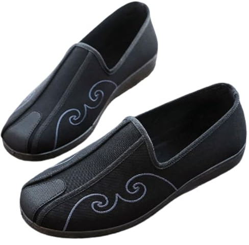 Fooceoute Tradizionali Scarpe Vecchie di Stoffa,Scarpe Tessuto per Arti Marziali,Scarpe da Ginnastica Kung Fu Taichi,Leggero ed Elegante,Flessibile,per Camminate e Corse quotidiane