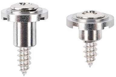 Banworks Guitar String Tree Retainers Vintage 52' Tele Round Slotted String Retainer Guides for Fender Telecaster Tele TL Electric Guitars Pack of 2 (One Higher and One Lower) JT/YXK-06 Chrome