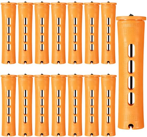 60 Pcs Perm Rods for Long Hair, Cold Wave Perm Rods Set for Women's Long & Short Plastic Curling Rollers for Hair Curling and DIY Hairdressing Styling Tool（0.86 x 3.22 inches）
