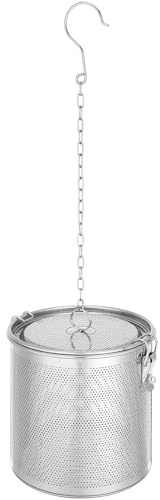 NUOBESTY Panier à Filtre Multifonction en Acier Inoxydable Infuseur à Thé Boule à Épices Chaîne Passoire à Épices pour Feuilles de Thé, Herbes et Café Accessoire la Cuisine pour Infusion