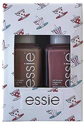 essie Tea for Two Nudes Nail Polish Duo Kit, 23 eternal optimist/312 spin the bottle, 2 x 13.5 ml