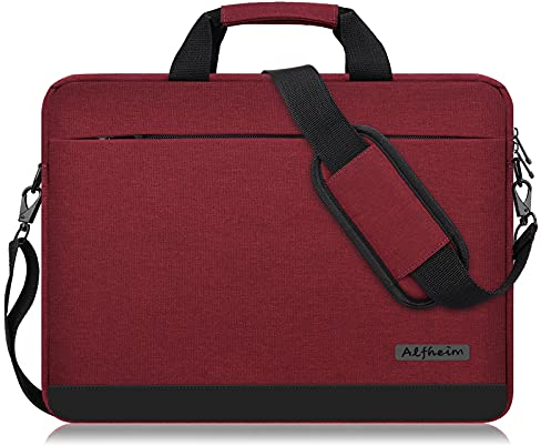 Alfheim Laptop Bag with Shoulder Strap 14 Inch Men Women Lightweight Waterproof Soft Computer Briefcase for Business Work Notebook Ultrabook Compatible with Macbook Air/Macbook Pro 14 inch A2442
