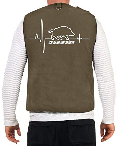 Spaß Kostet Jagd und Angler Westen mit vielen Taschen Keiler Herzschlag