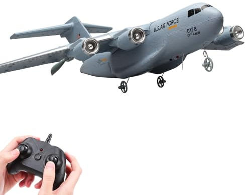 RC Plane,2 Channels Remote Control Airplane RTF,RC Airplane C-17,Remote Control Plane for Kids Adults Beginner (2CH)