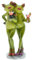 Zdprkqzvz Frosch-Figuren für Paare, Deko, Kunstharz, Tiertänzer, Frosch, Statue, Schreibtisch-Ornament für Zuhause, Schlafzimmer, Dekoration, Liebhaber