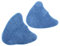 ULTECHNOVO 2Pcs Microfiber Cleaning Pads for Vax Washable Steam Mop Covers Hook Loop Design for Easy Attachment for Hard Floors Blue