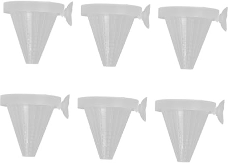 ibasenice 20pièces Distributeur pour Aquarium Nourrisseur avec Ventouse Facile à Utiliser Fixer