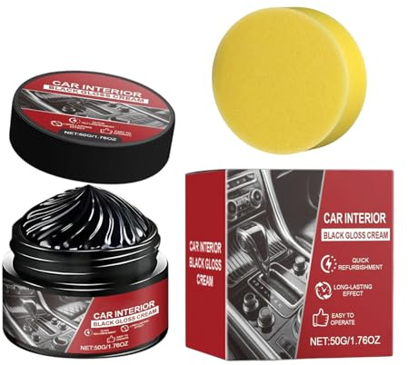 Generisch Detergente per tappezzeria, 50 g, per Dettagli Auto, detergente e Crema per la Cura del cruscotto, per Camion, SUV, sedili in Pelle, per Il Recupero del cruscotto