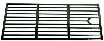 Cook'in Garden - Grille pour Barbecue en Fonte émaillée, 41 x 23 cm | Résistance aux Hautes températures, pour Cuire Viande, Légumes et Poissons, Lavable au Lave-Vaisselle
