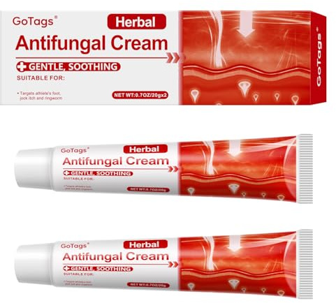 Herbal Antifungal Cream - 2pcs Soothes Cream Suitable for: Jock Itch, Ringworm, Athlete's Foot - All Plant-Based and Natural Formula