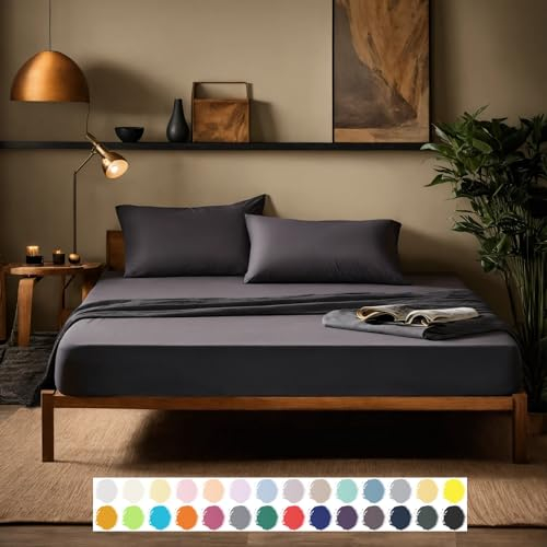 Carpe Sonno Elastisches Jersey Spannbettlaken 140x200cm Baumwolle bis 160x200cm [Made in EU] Absolut Bügelfrei - 15 cm bis 25 cm Steghöhe | Bettlaken 140x200 | Spannbettlaken 160x200 Baumwolle