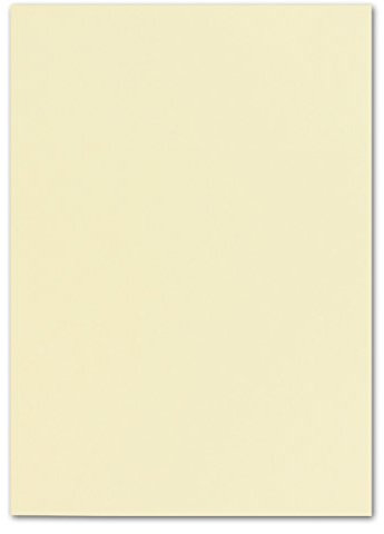 25 DIN A4 Papier-bögen Planobogen - Vanille (Creme) - 240 g/m² - 21 x 29,7 cm - Bastelbogen Ton-Papier Fotokarton Bastel-Papier Ton-Karton - FarbenFroh