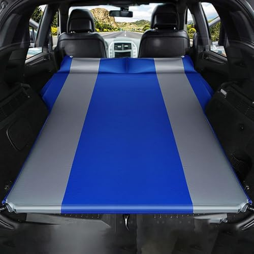 ALaaaaL Inflatable Car Air Mattress for VW Golf 6 Mk6 2008-2014,Back Seat Air Bed Mattress Portable Thickened Outdoor Recreation Travel Camping Gear,B-Blue