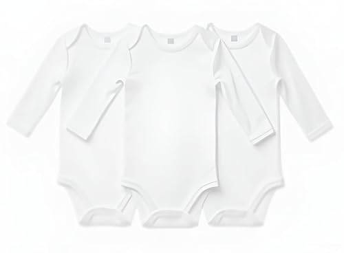 ZZZ ZZZ PETITE ABEILLE Set da 3 Body Neonato cotone 0-36 mesi, Body neonata cotone 100% anallergico traspirante, bambino e bambina unisex fino a 3 anni