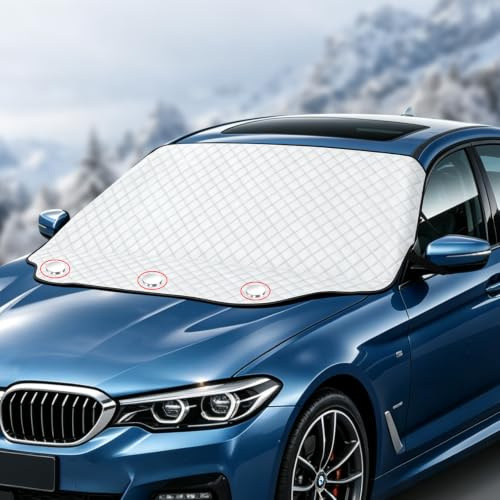 wonsar Frontscheibenabdeckung Auto Windschutzscheibe Abdeckung | Scheibenabdeckung Auto Winter, Windschutzscheibenabdeckung, Eisschutzfolien Faltbare, Schneeschutz, Frostschutz, Sonnenschutz
