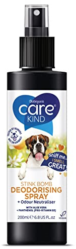CAREKIND Dog Perfume - 200ml Vegan Cologne and Deodorizer Spray With Pump (1x 200ml Stink Bomb)