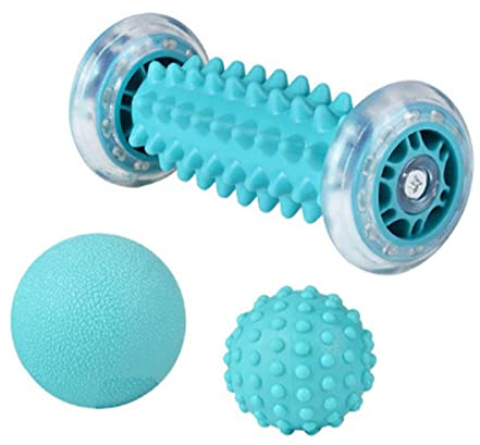 Lot de 3 Balles de Massage pour Masseur de Pieds pour Fasciite Plantaire Épine Calcanéenne Muscles Endoloris Rouleau de Pied Balle de Massage Tissus Profonds Récupération